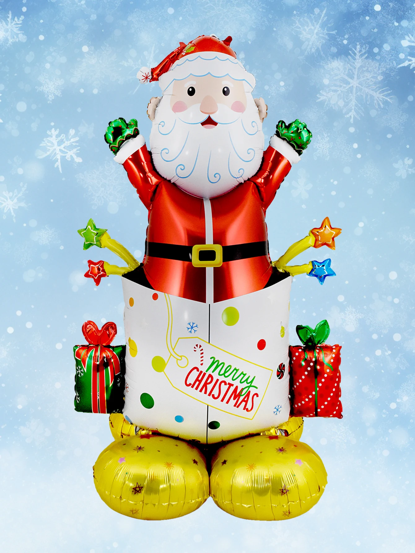 1set Large Stand Pedestal Christmas Tree Santa Claus Snowman Elk Balloons New Year Christmas Decorations Navidad 2024 Decor - Image 2