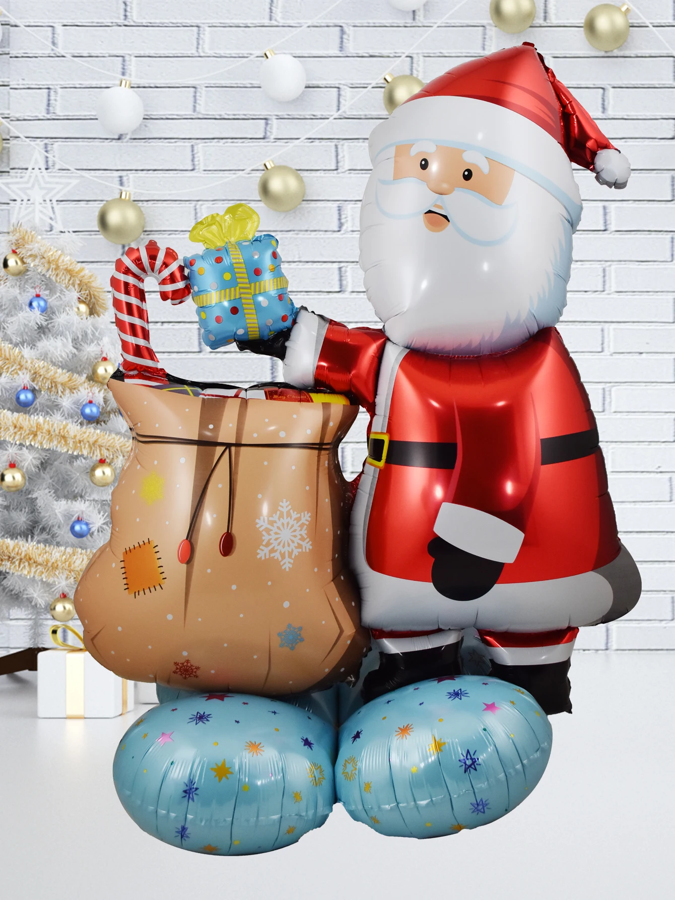 1set Large Stand Pedestal Christmas Tree Santa Claus Snowman Elk Balloons New Year Christmas Decorations Navidad 2024 Decor - Image 6