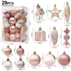 29/20Pcs Christmas Tree Balls Hanging Pendant Candy Cane Pine Cone Ornament Set Christmas Home Decoration 2024 Navidad New Year