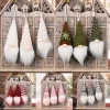 3pcs Christmas Tree Hanging Gnome Plush Gonk Santa Doll Pendants Xmas Tree Ornaments Home Party Decoration New Year Gift