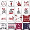 45cm Merry Christmas Cushion Cover Pillowcase 2023 Christmas Decorations for Home Ornament Happy New Year Christmas Decor
