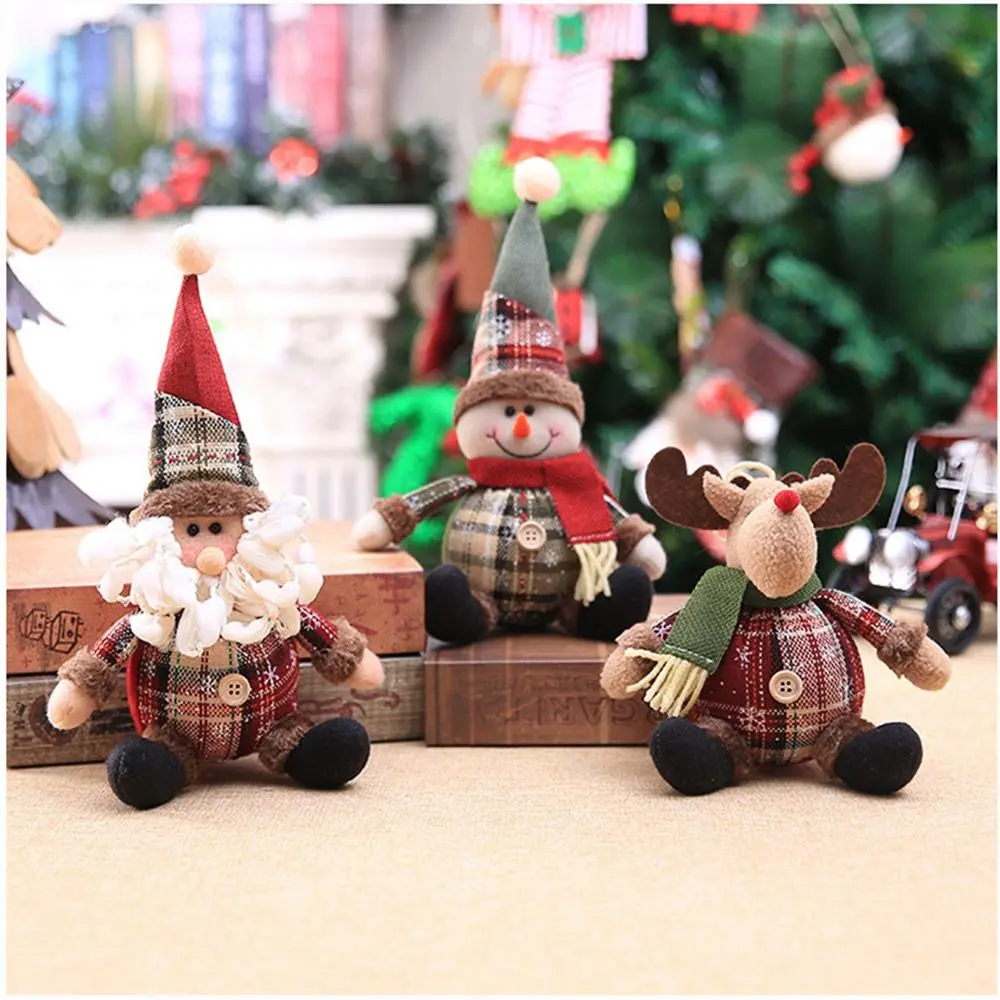 Christmas Dolls Tree Decor New Year Ornament Reindeer Snowman Santa Claus Standing Doll Navidad Decoration Merry Christmas 2023 - Image 6