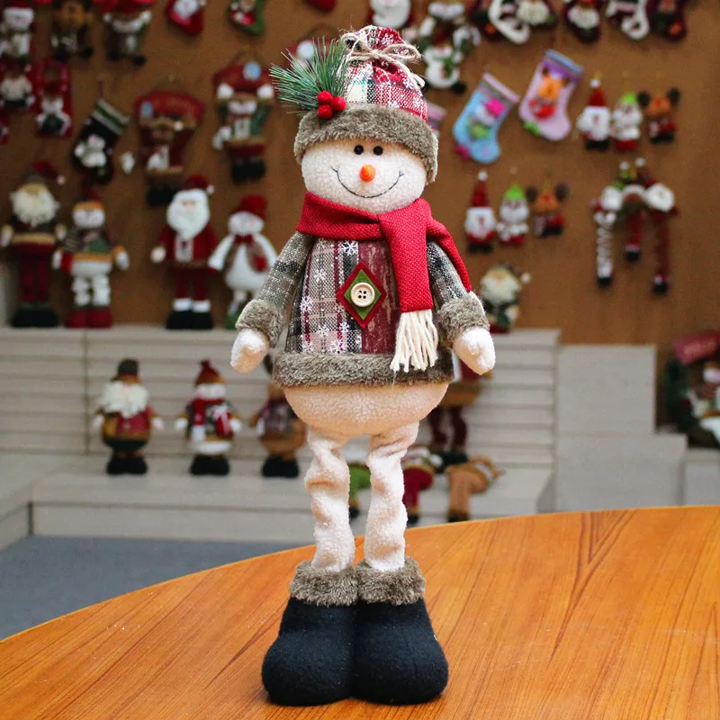 Christmas Dolls Tree Decor New Year Ornament Reindeer Snowman Santa Claus Standing Doll Navidad Decoration Merry Christmas 2023 - Image 4
