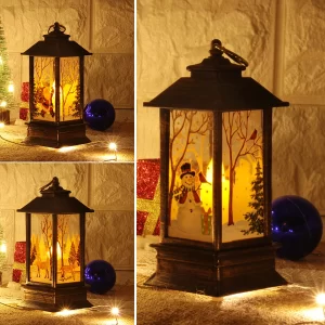 Christmas LED Lantern CUTE Xmas Santa Decor Light Torch Decorations Candle For Home Xmas Navidad New Year 2024