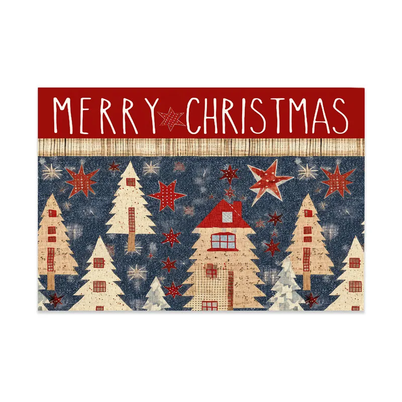 Christmas Linen Placemat Meal Cushion 32x42cm For Dining Room Kitchen Living Room and Xmas Festival - Image 5