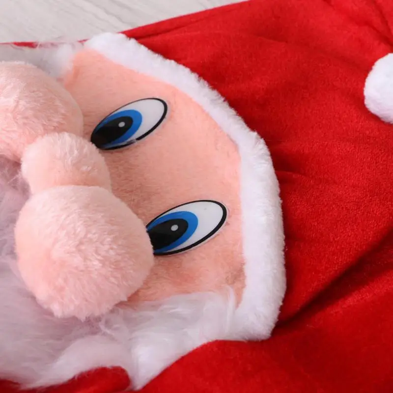 Christmas Santa Gift Sack Fabric Christmas Gift Bags Large Santa Bag Velvet Drawstring Bag Treat Bag Santa Claus Candies Goodie - Image 2