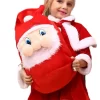 Christmas Santa Gift Sack Fabric Christmas Gift Bags Large Santa Bag Velvet Drawstring Bag Treat Bag Santa Claus Candies Goodie