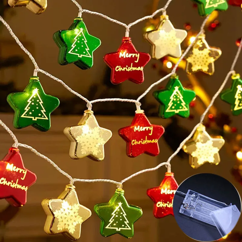 Christmas Tree Decoration Lights Strings Merry Christmas for Home Christmas Ornaments Xmas Gifts Navidad 2024 New Year Decor - Image 3