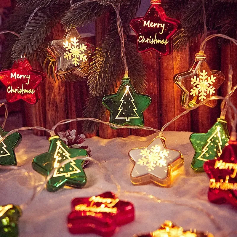 Christmas Tree Decoration Lights Strings Merry Christmas for Home Christmas Ornaments Xmas Gifts Navidad 2024 New Year Decor - Image 5