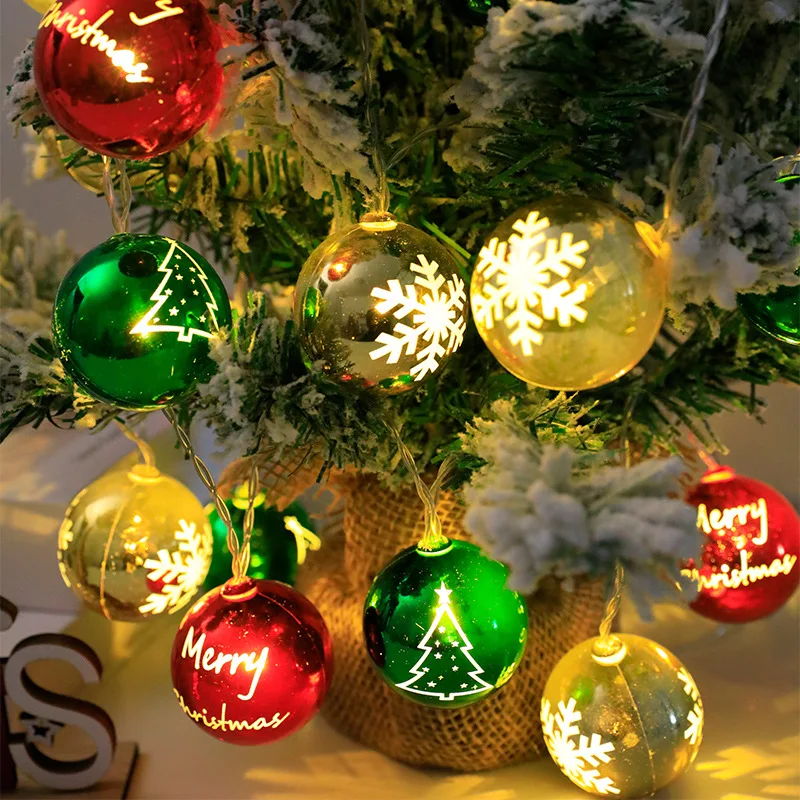 Christmas Tree Decoration Lights Strings Merry Christmas for Home Christmas Ornaments Xmas Gifts Navidad 2024 New Year Decor
