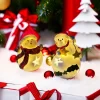 Christmas creative nightlight snowman decoration home living room resin crafts tabletop window decoration gift