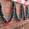 New 2M Christmas Garland Home Party Wall Door Decor Christmas Tree Ornaments For Stair Fireplace Xmas Decoration Party Supplies